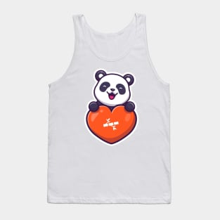 Cute panda love Tank Top